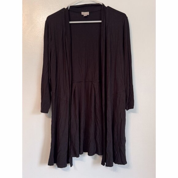 J. Jill Talbots Women’s  Bundle Of 3 Tops & Cardigan Size Medium Gray Black Blue - Picture 3 of 6